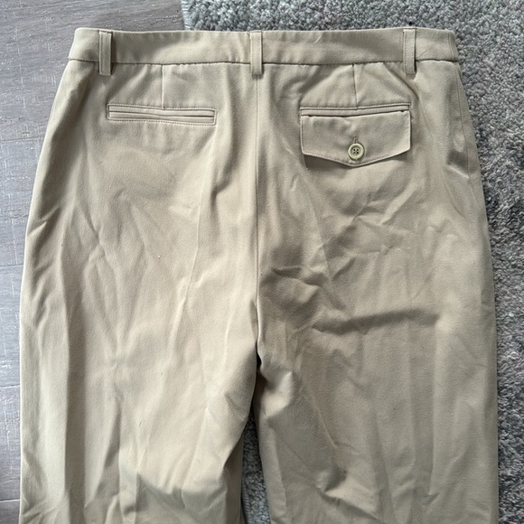 Nine West Women's Light Khaki Dress Cyndi Straight Leg Pants Sz 4 - Picture 5 of 5